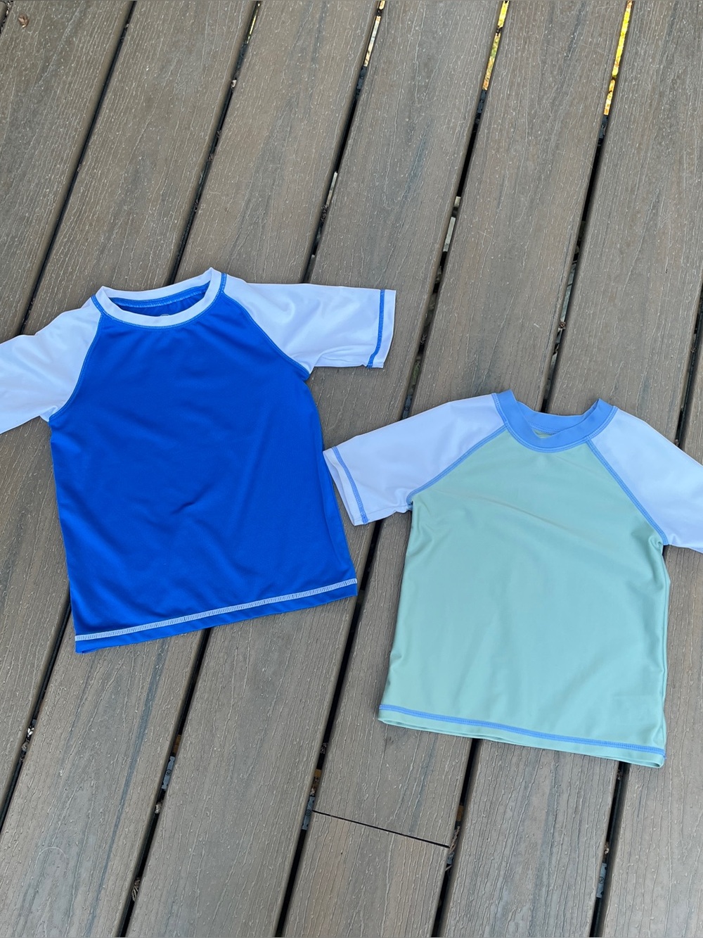 Wonder Nation Short Sleeve Rash Guard Swim Shirt Set Toddler Boys Activewear 3T